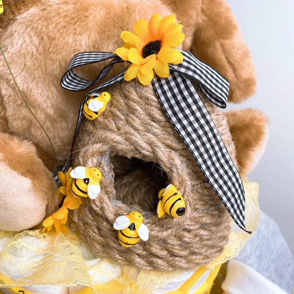 Honey Teddy Bear Diaper Cake